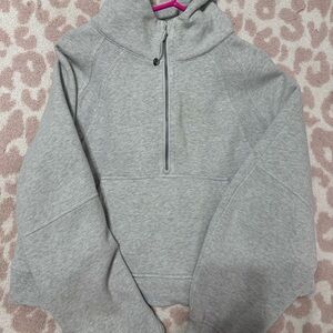 Lululemon Heather Grey 1/2 Zip Scuba
